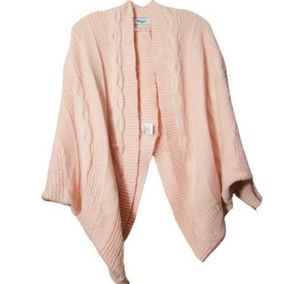 Military Hippie OS Oversized Slouchy Open Front Dolman Sleeve Cardigan Sweater - Picture 3 of 9